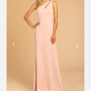 Hayley Paige Occasions bridesmaid gown - Rose. Style 52004